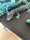 Green black crystal dragon