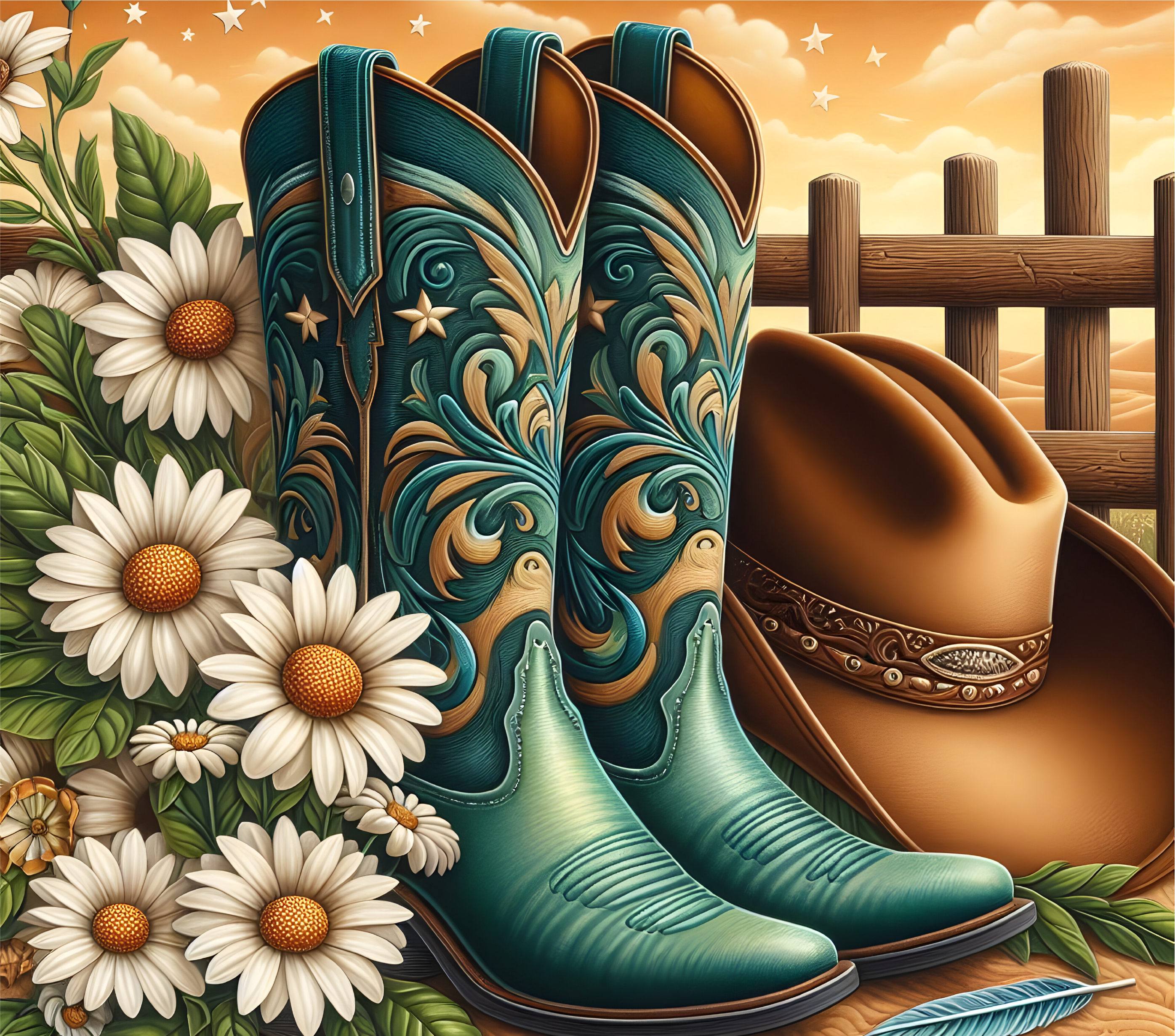 Country Boots and Hats 20-Ounce Tumblers
