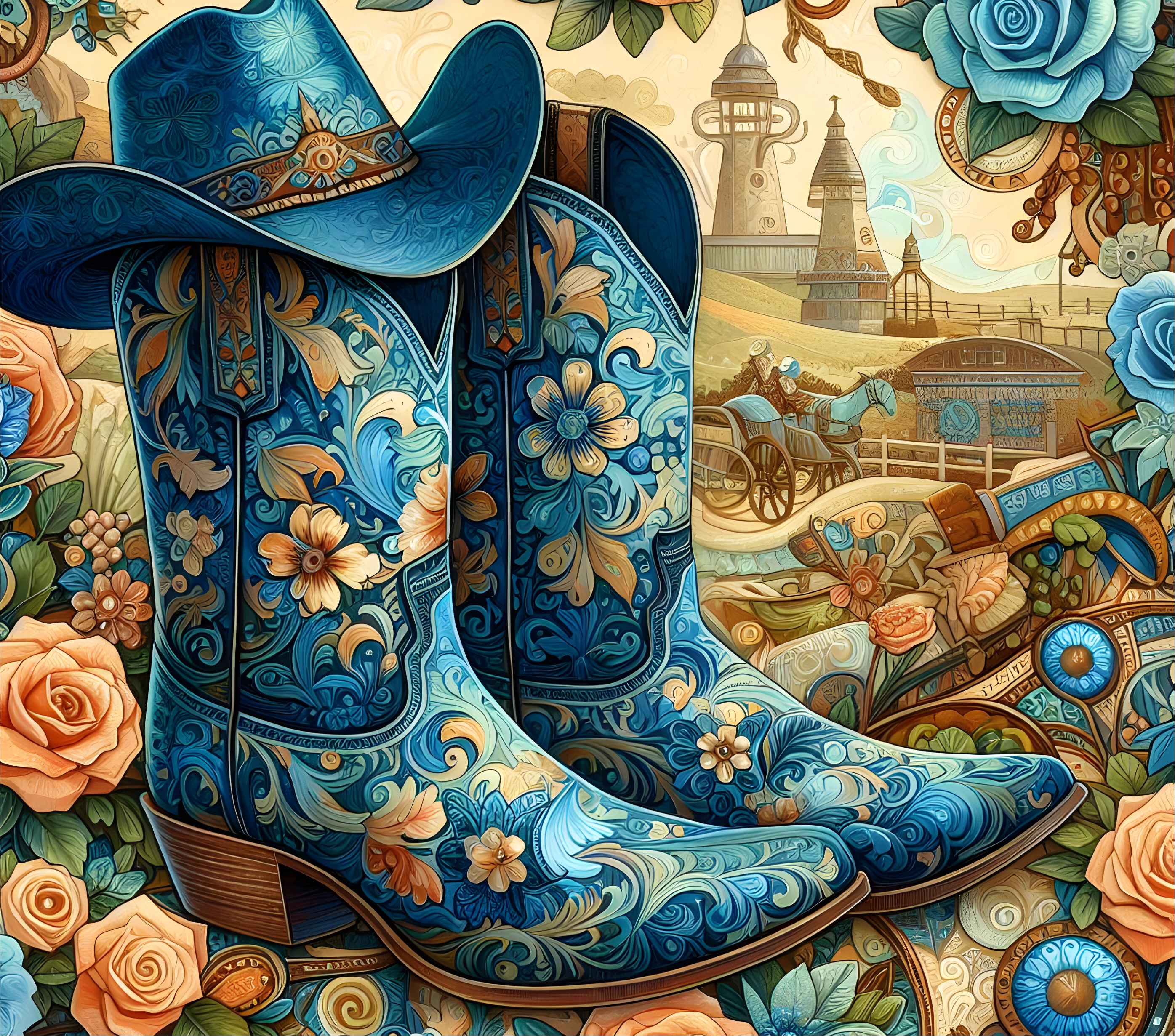 Country Boots and Hats 20-Ounce Tumblers