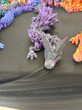 Black purple crystal dragon
