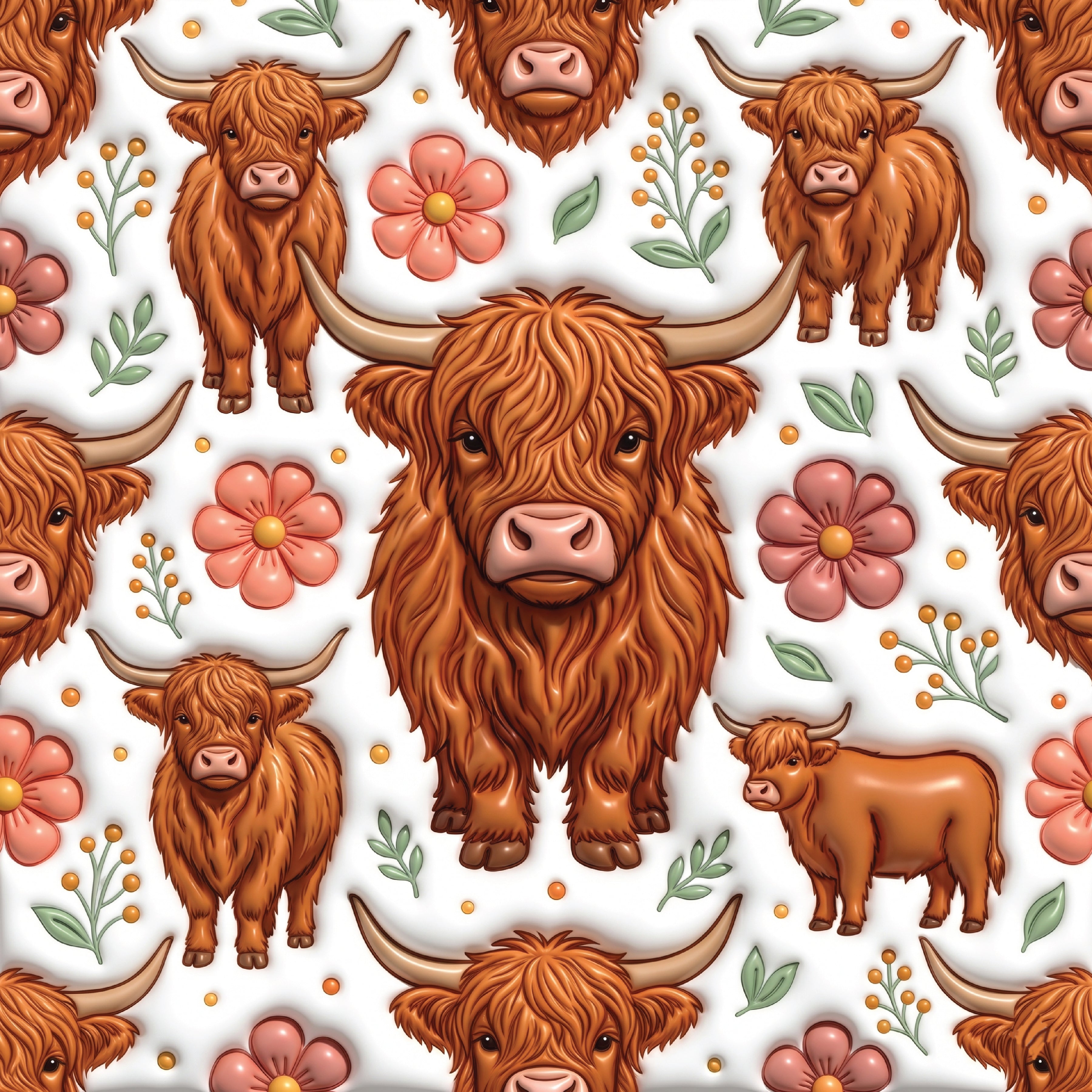 20-ounce Highland Cow Tumbler