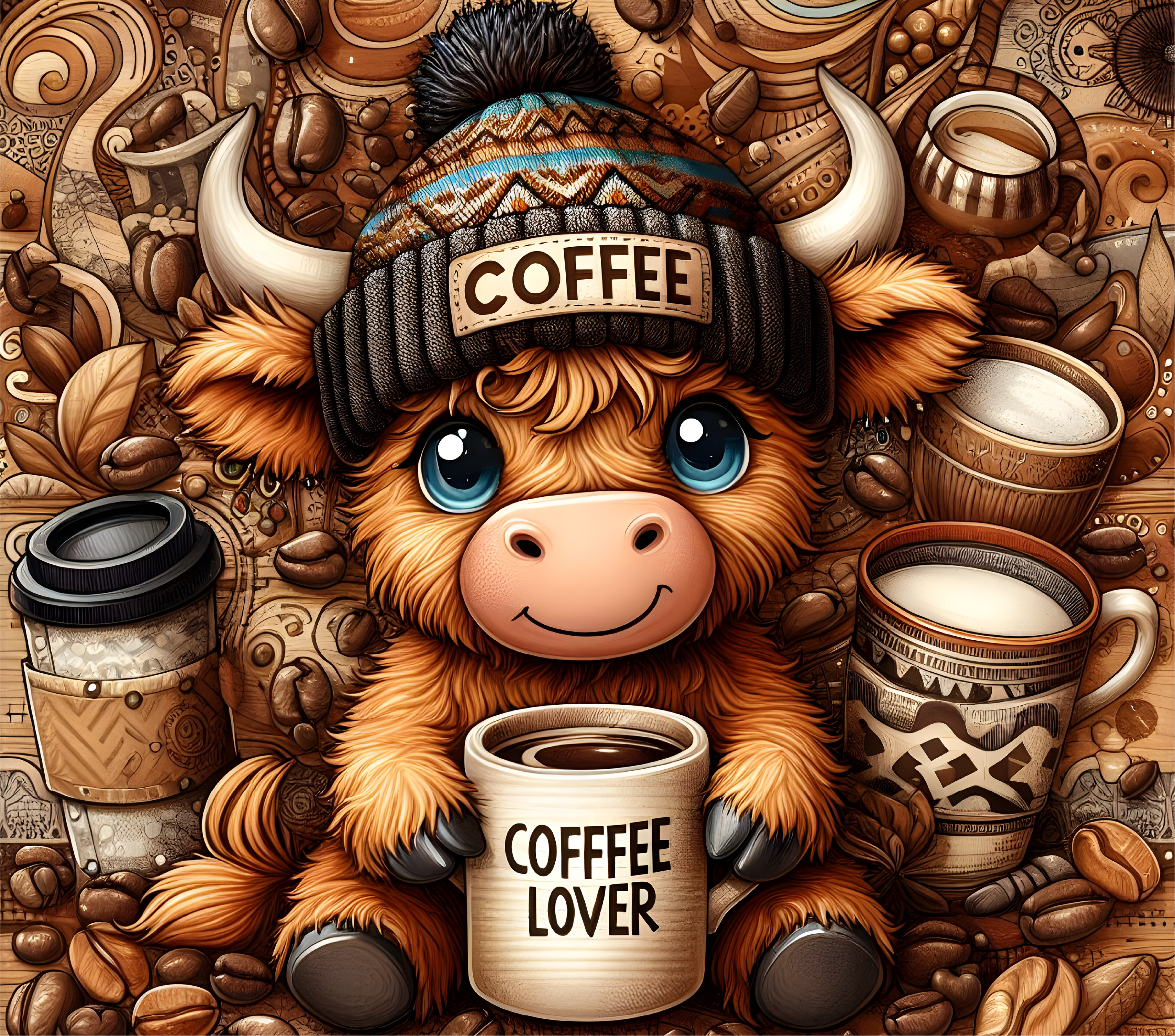 20-ounce Highland Cow Tumbler