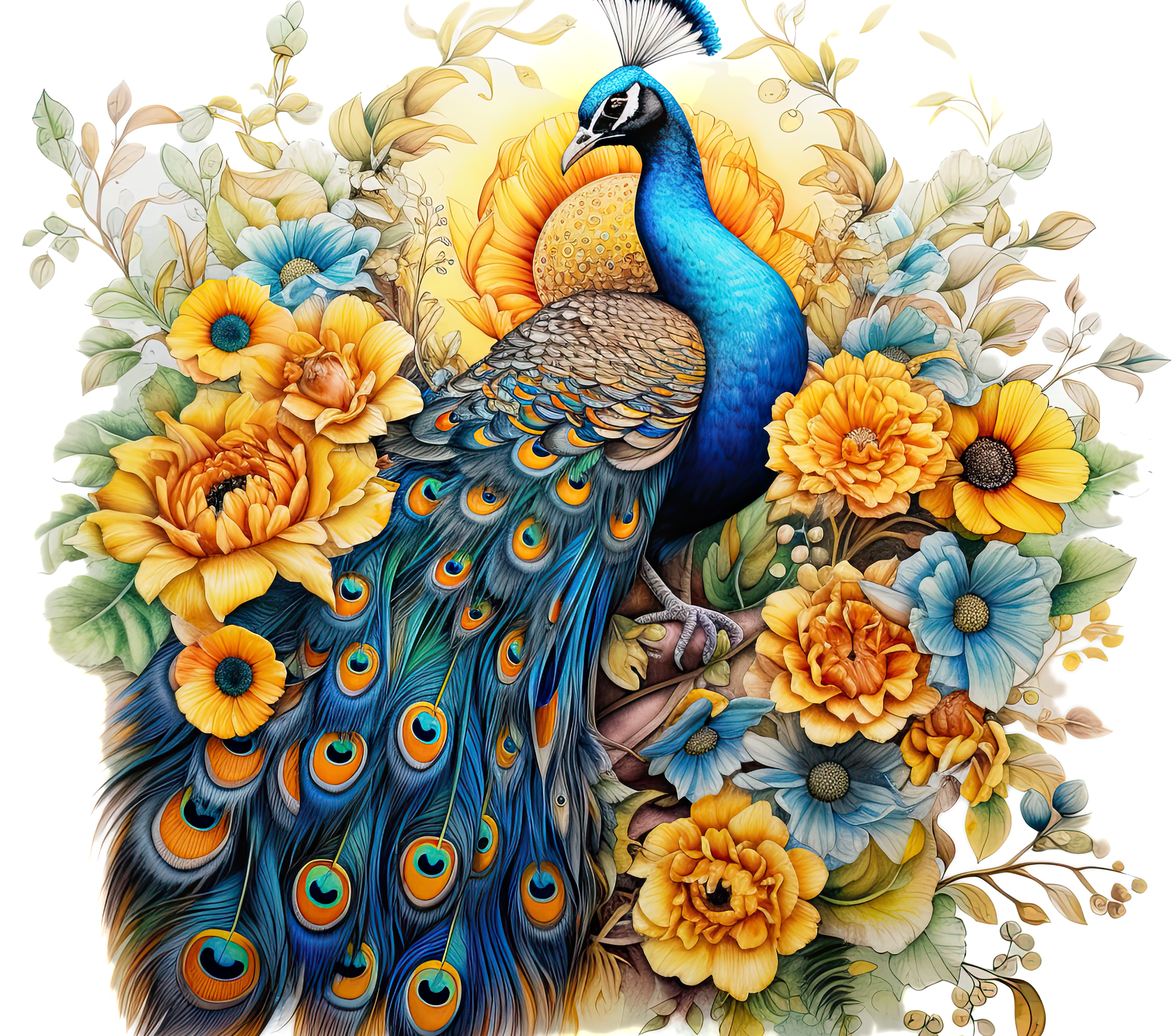 20-ounce Peacock Tumblers