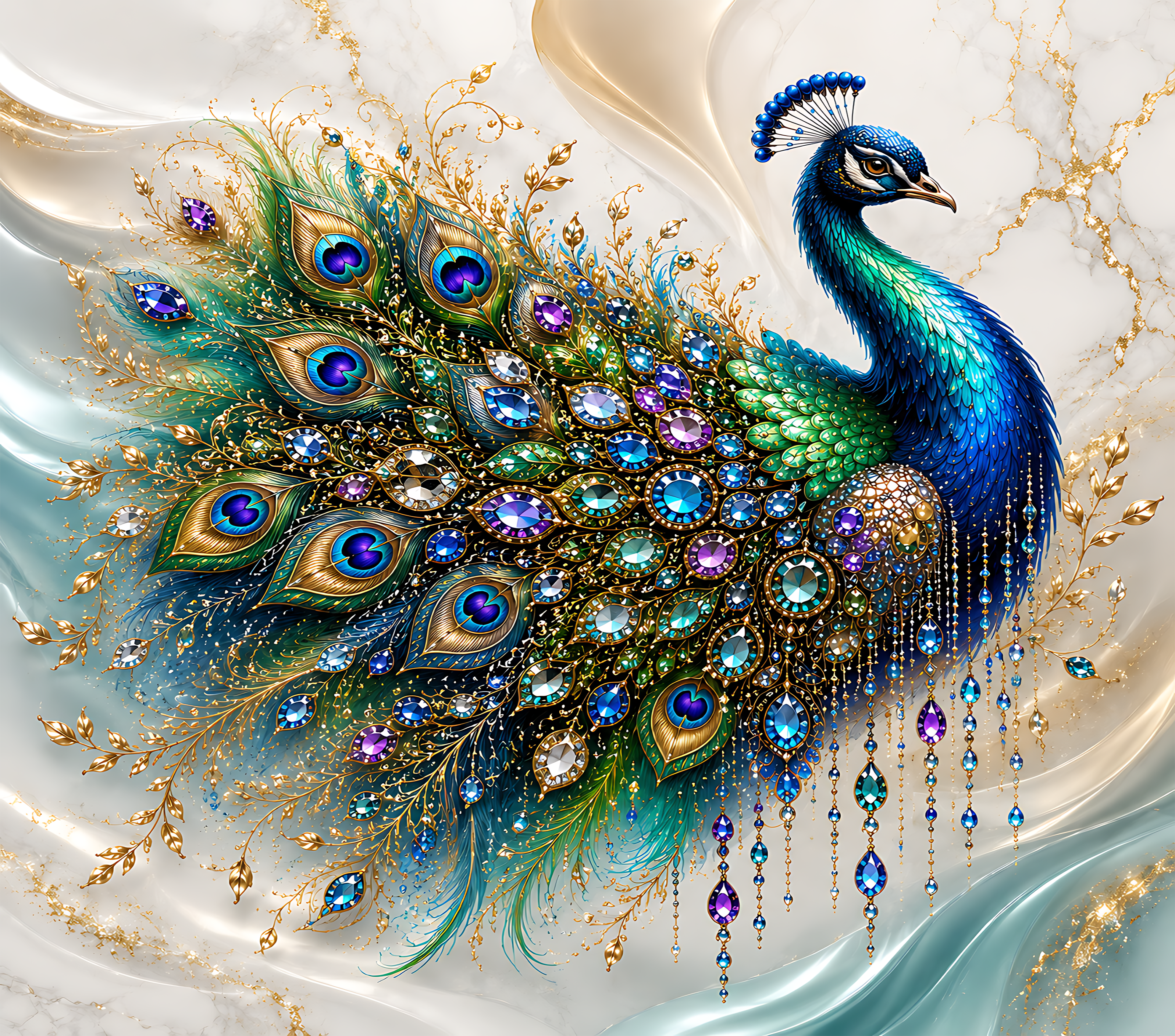 20-ounce Peacock Tumblers